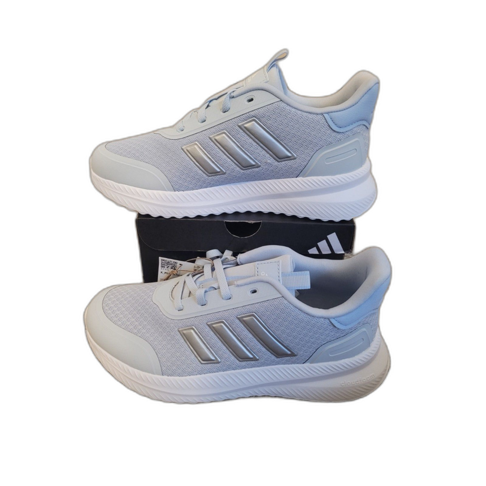 Adidas X_PLRPATH K Kids Sneakers Light Blue Silver Cloudfoam Running Shoes US 4